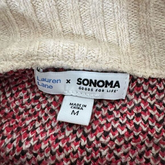 NWT Lauren Lane Sonoma Women’s Sweater Size Medium Polyester Blend - Picture 9 of 14